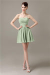 Popular Chiffon A-line Sweetheart Mini Bridesmaid Dresses