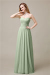 Pretty Chiffon A-line Sweetheart Floor-Length Bridesmaid Dresses