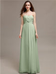 Simple Sweetheart Sleeveless A-line Floor-Length Bridesmaid Dresses