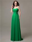 Pretty Sweetheart Chiffon A-line Floor-Length Bridesmaid Dresses