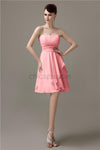 Sweetheart Chiffon A-line Knee-Length Bridesmaid Dresses