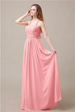 Elegant Hatler A-line Chiffon Floor-Length Bridesmaid Dresses