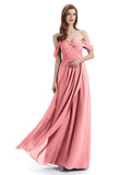 Charming Off-The-Shoulder Sweethert Floor Lenght Bridesmaid Dresses