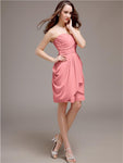 Sweetheart Short Sheath Knee length Bridesmaid Dresses