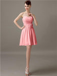 Simple Sweetheart A-Line Short Bridesmaid Dresses