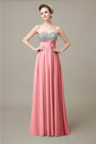 Popular Sweetheart Sequins A-line Floor-Length Bridesmaid Dresses