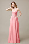 Pretty Chiffon A-line Sweetheart Floor-Length Bridesmaid Dresses