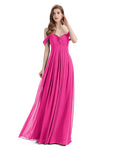 Elegant Sweetheart Off Shoulder Floor-Length Bridesmaid Dresses