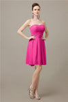 Popular  Chiffon Sweetheart Knee-Length Bridesmaid Dresses