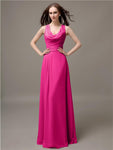 Shoulder Strap A-line Floor-Length Bridesmaid Dresses