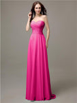 Pretty Sweetheart Chiffon A-line Floor-Length Bridesmaid Dresses