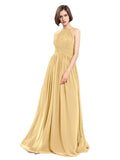 A-line Chiffon Sleeveless Elegant Bridesmaid Dresses