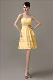 Sweetheart Chiffon A-line Knee-Length Bridesmaid Dresses