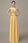 Sweetheart Simple A-line Floor-Length Chiffon Bridesmaid Dresses