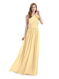 Charming One-shoulder A-line Chiffion Floor-Length Bridesmaid Dresses