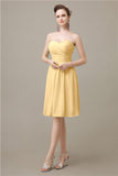 Simple Sweetheart A-line Knee-Length Bridesmaid Dresses