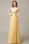 Elegant Straight Chiffon A-line Floor-Length Bridesmaid Dresses