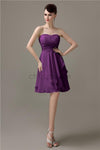 Sweetheart Chiffon A-line Knee-Length Bridesmaid Dresses