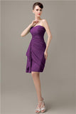 Elegant Sweetheart Chiffon Backless Sheath Bridesmaid Dresses