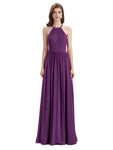 Stunning Chiffon A-line Long Cross-back Bridesmaid Dresses