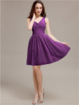 V-Neck Short A-Line Bridesmaid Dresses