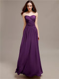 Sweetheart Long A-Line Bridesmaid Dresses