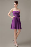 Fashion Sweetheart A-line Chiffon Knee-length Bridesmaid Dresses