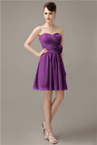 Fashion Sweetheart A-line Chiffon Knee-length Bridesmaid Dresses