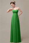 A-line Chiffon Sweatheart Floor-Length Beach Bridesmaid Dresses