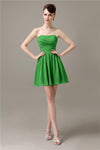 Popular Chiffon A-line Sweetheart Mini Bridesmaid Dresses