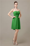 Popular  Chiffon Sweetheart Knee-Length Bridesmaid Dresses