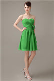 Fashion Sweetheart A-line Chiffon Knee-length Bridesmaid Dresses