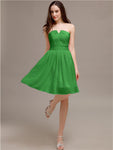 Chiffon Sleeveless A-line Knee-Length Bridesmaid Dresses