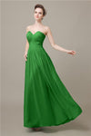 Pretty Strapless Chiffon A-line Floor-Length Bridesmaid Dresses