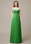 Charming A-line Sweetheart Sleeveless Floor-Length Bridesmaid Dresses