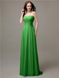 Pretty Sweetheart Chiffon A-line Floor-Length Bridesmaid Dresses