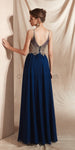 Halter A-line Top Lace with Bead Modest Unique Long Prom Dresses Oline, Evening Dresses LMX1146