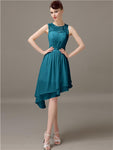 Illusion A-Line Short Bridesmaid Dresses