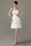 Sweetheart Chiffon A-line Knee-Length Bridesmaid Dresses