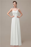 Sweatheart A-line Chiffon One Shoulder Floor-Length Long Bridesmaid Dresses