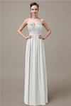 Sweetheart Simple A-line Floor-Length Chiffon Bridesmaid Dresses