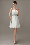 Spaghetti Straps Sweetheart A-line Chiffon Appliques Bridesmaid Dresses