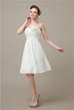 A-line Chiffon Sweetheart Knee-Length Short Bridesmaid Dresses