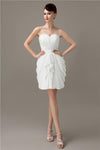 Elegant A-line Pleated Chiffon Knee-length Bridesmaid Dresses