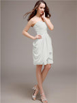 Sweetheart Short Sheath Knee length Bridesmaid Dresses