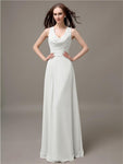 Shoulder Strap A-line Floor-Length Bridesmaid Dresses