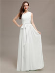 Beautiful A-line One-Shoulder Sleeveless Floor-Length Bridesmaid Dresses