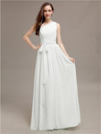 A-line One-shoulder Long Bridesmaid Dresses