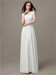 Unique Sweetheart Sleeveless A-line Floor-Length Bridesmaid Dresses