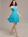 One Shoulder Short A-Line Bridesmaid Dresses